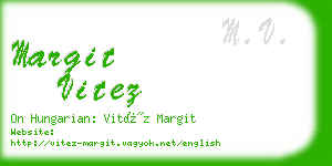 margit vitez business card